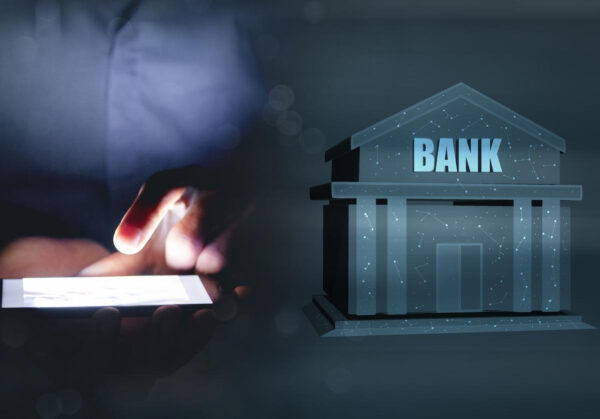 banking-technology-designisometric-illustration-bank-geometric-technology